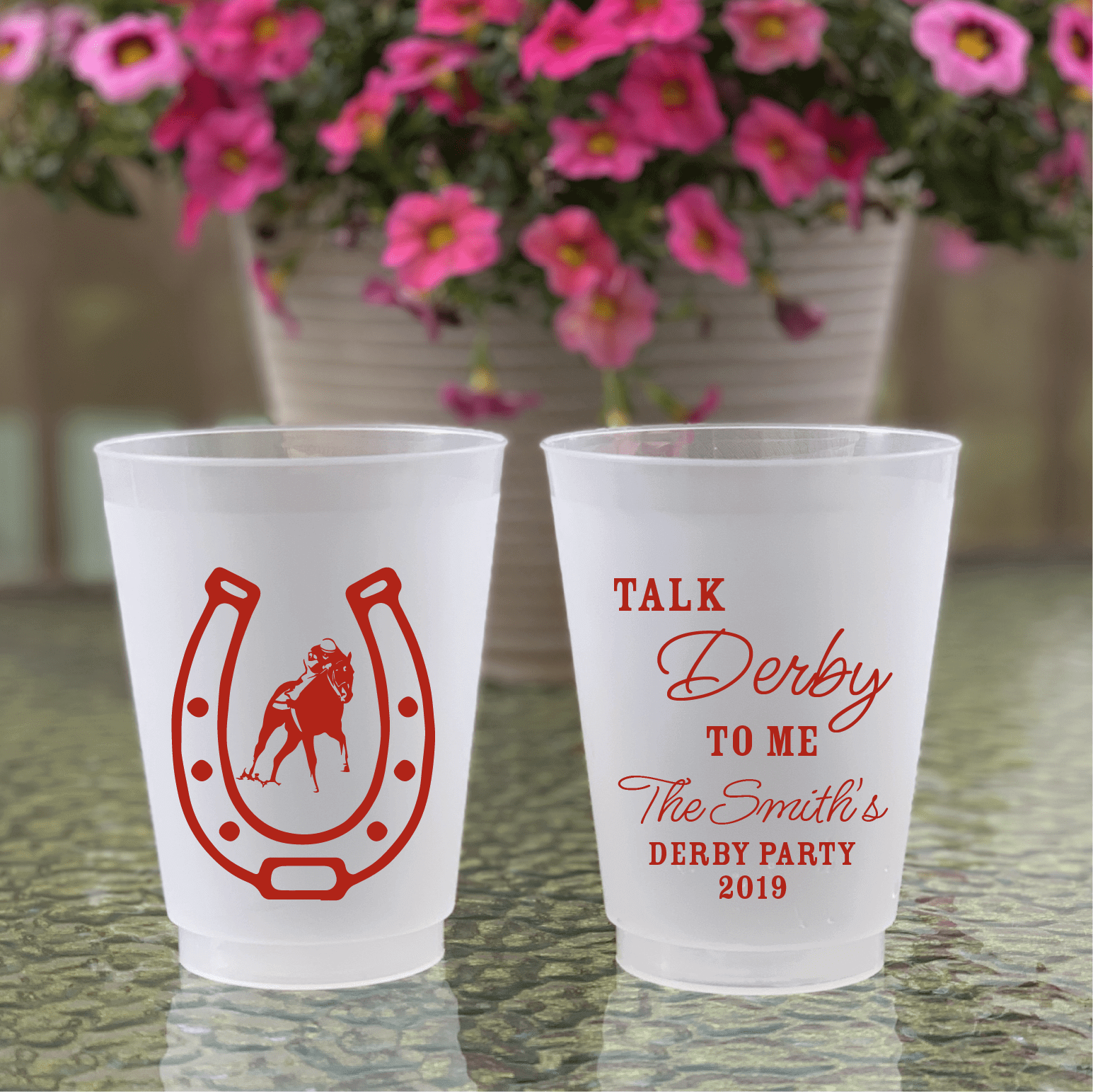 Talk Derby to Me Plastic Party Cups - Cup - Frosted