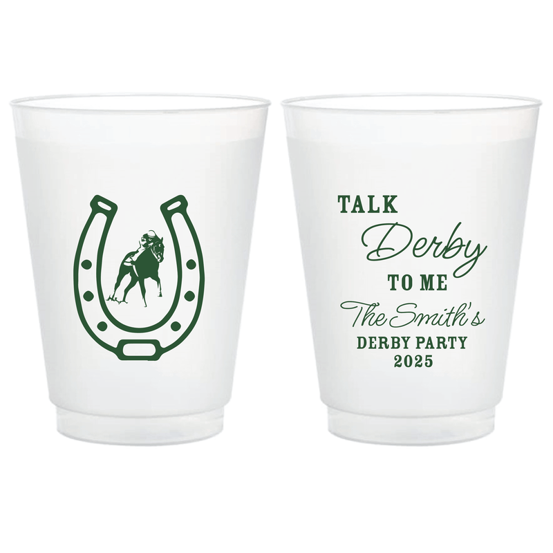Talk Derby to Me Plastic Party Cups - Cup - Frosted