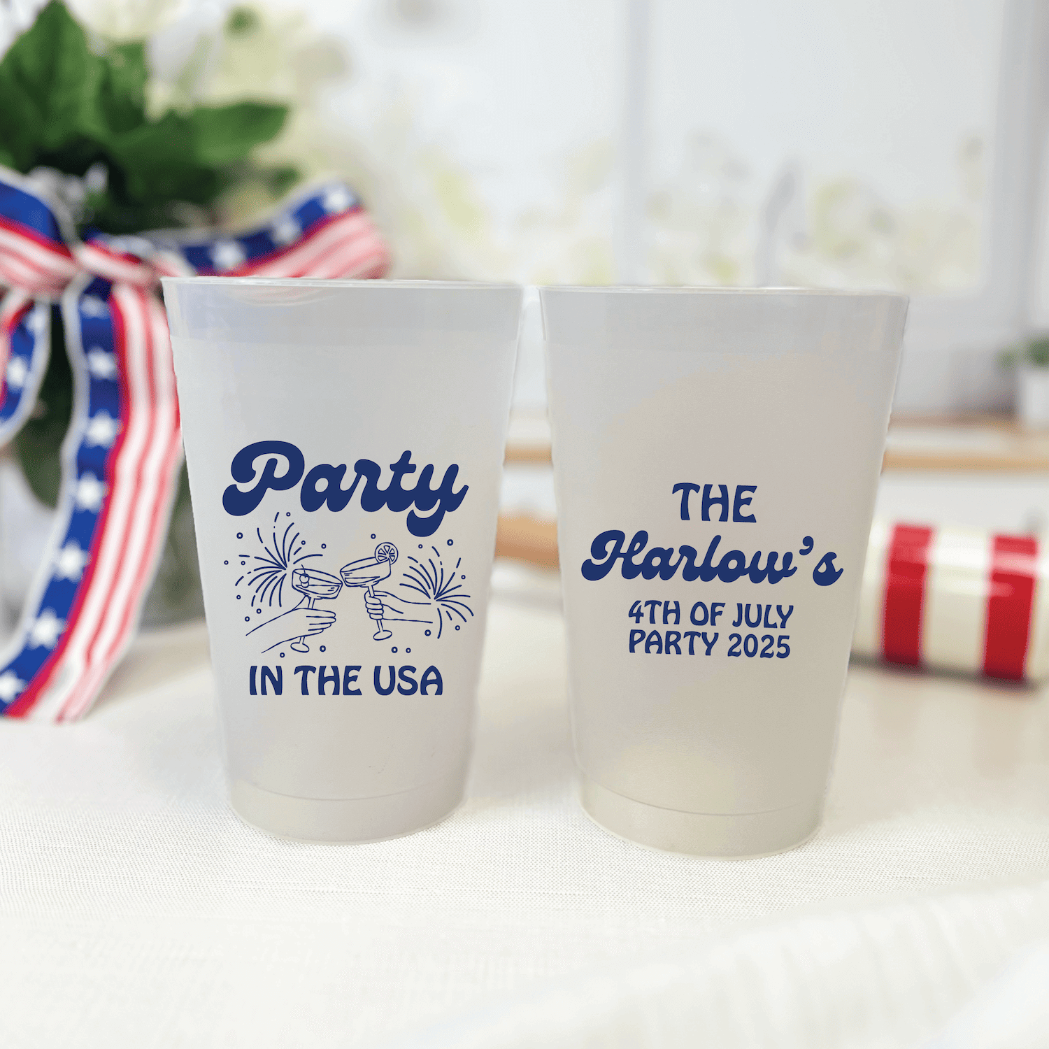 Party in the USA 4th of July Shatterproof Cups