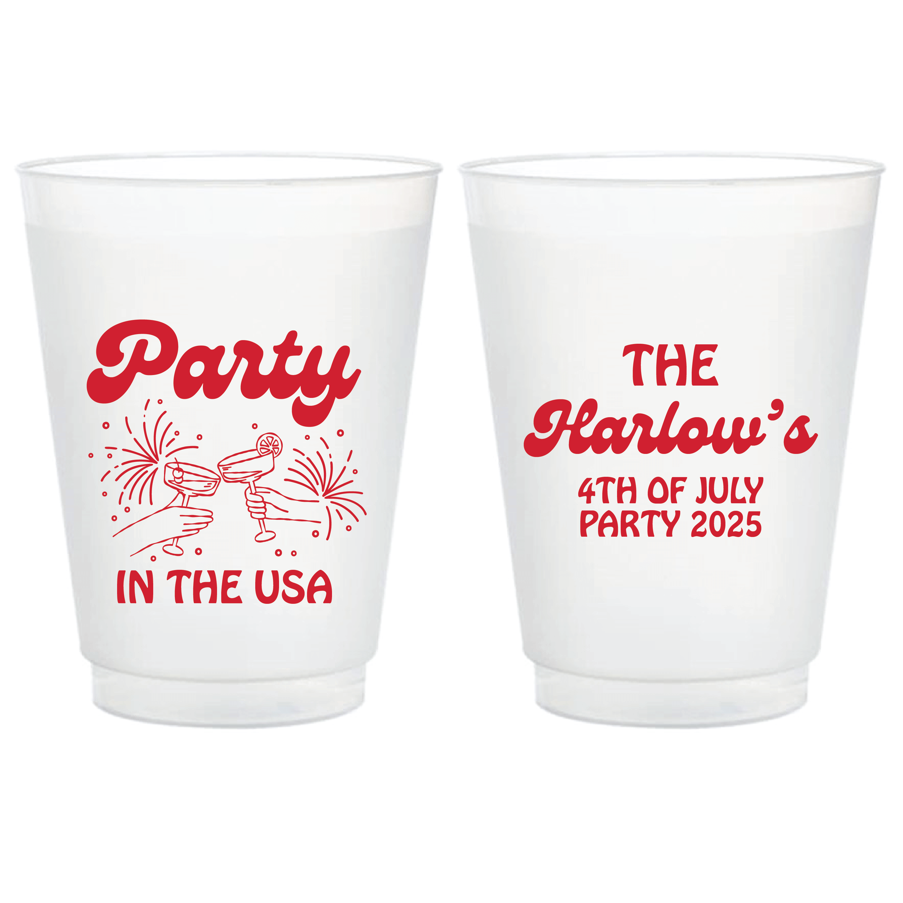 Party in the USA 4th of July Shatterproof Cups