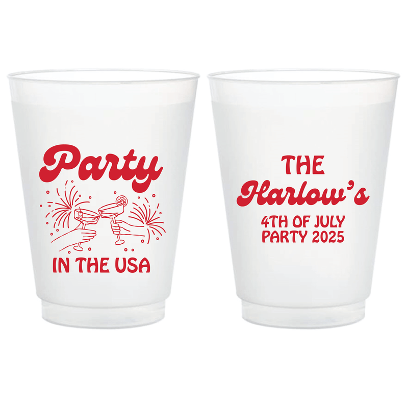 Party in the USA 4th of July Shatterproof Cups