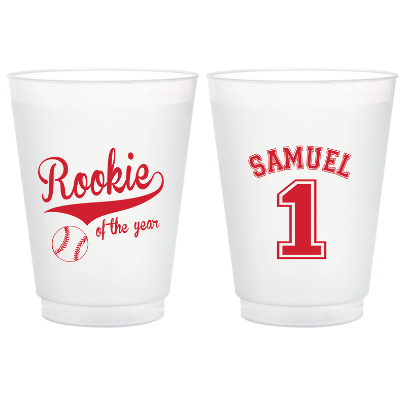 Rookie of the Year Birthday Shatterproof Party Cups