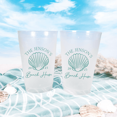 Seashell Beach House Shatterproof Cups