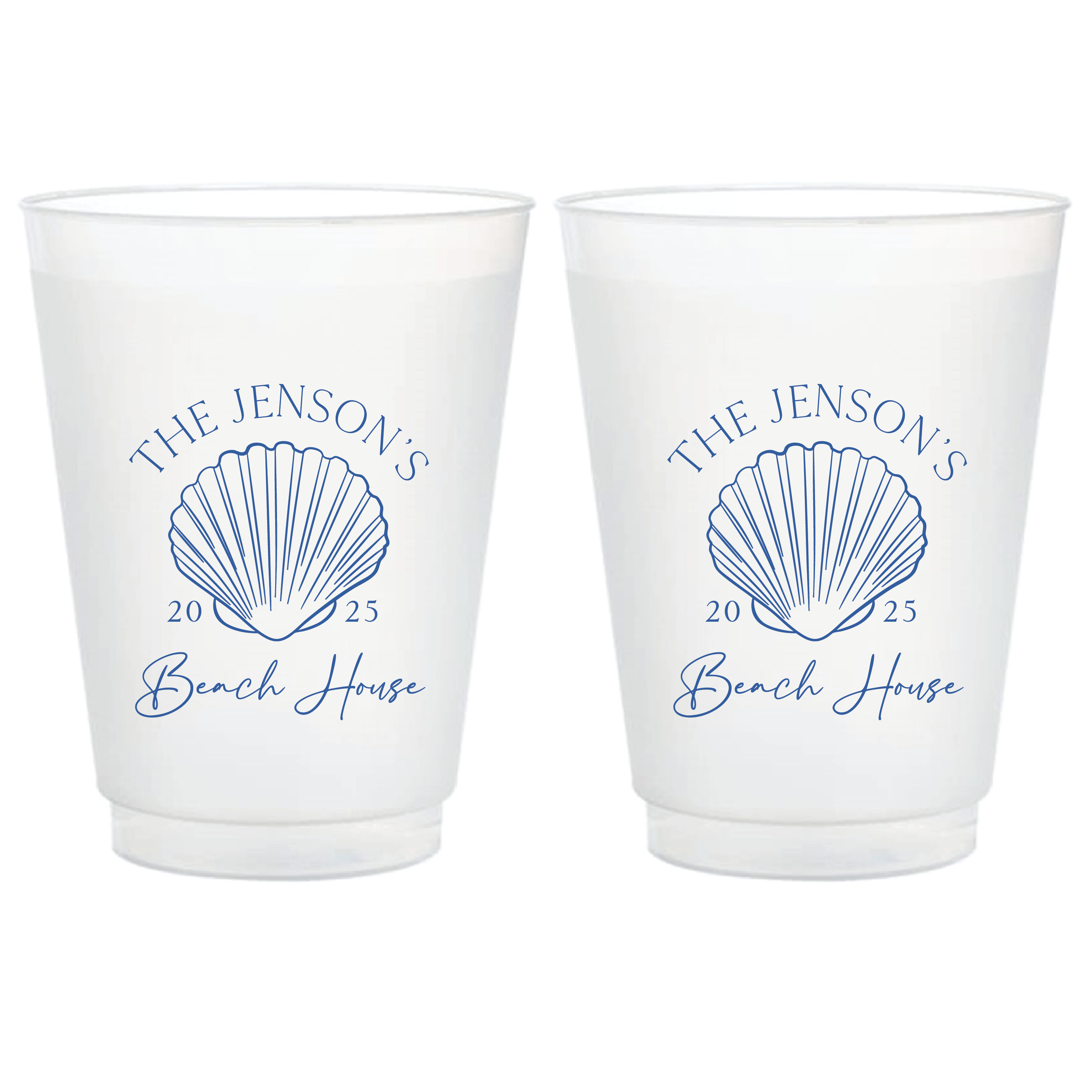 Seashell Beach House Shatterproof Cups