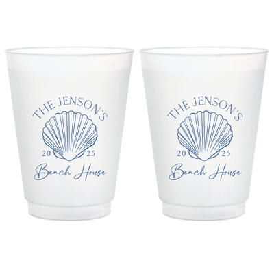 Seashell Beach House Shatterproof Cups