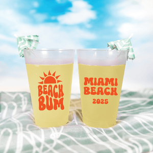 Beach Bum Vibes Shatterproof Cups