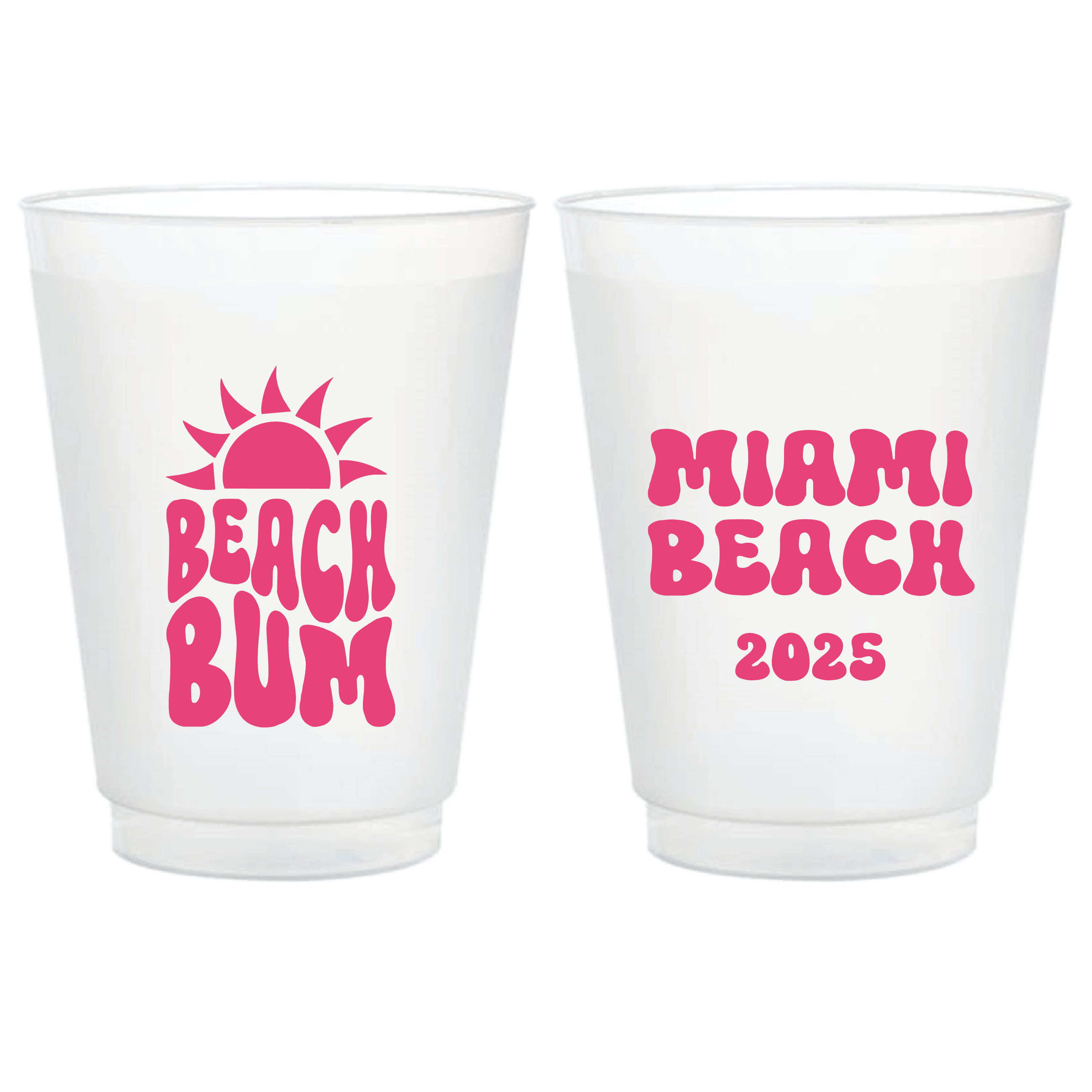 Beach Bum Vibes Shatterproof Cups