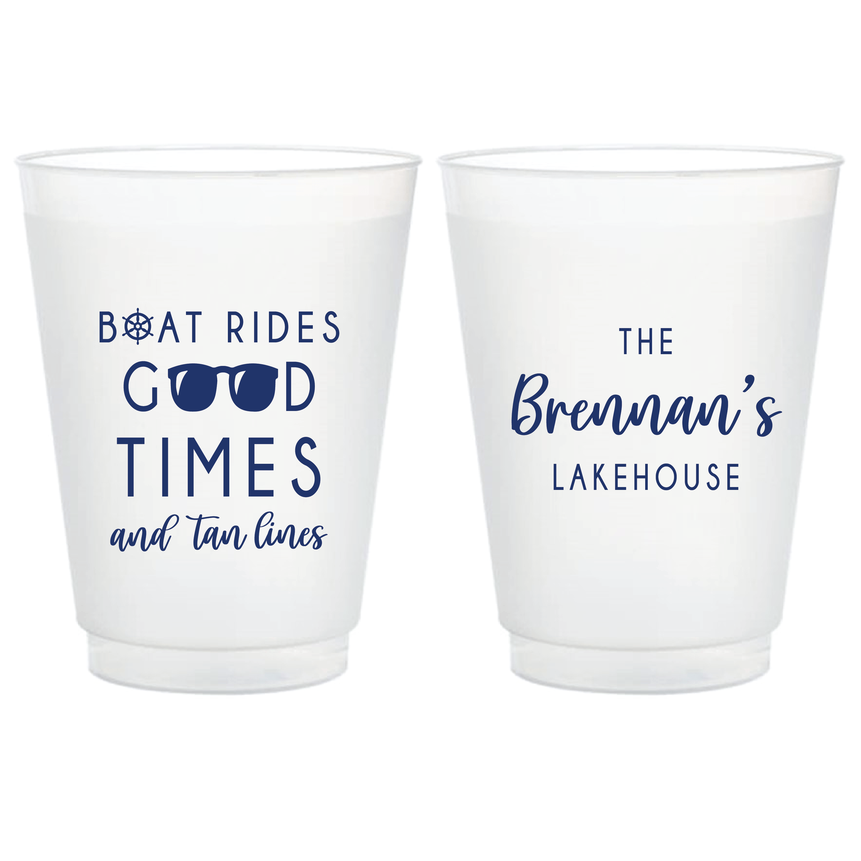 Boat Rides and Good Times Shatterproof Cups