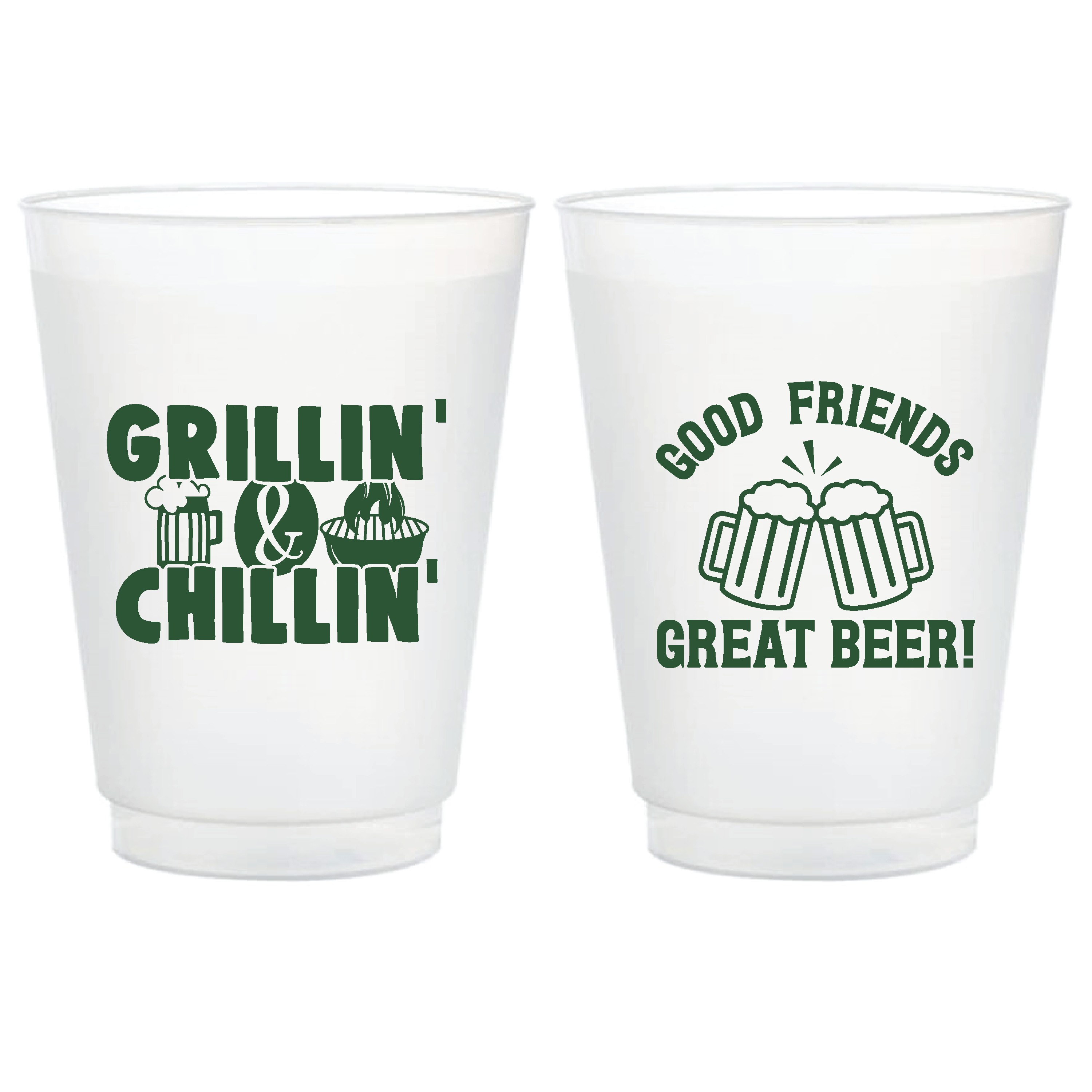 Grillin' & Chillin' Summer Party Shatterproof Cups