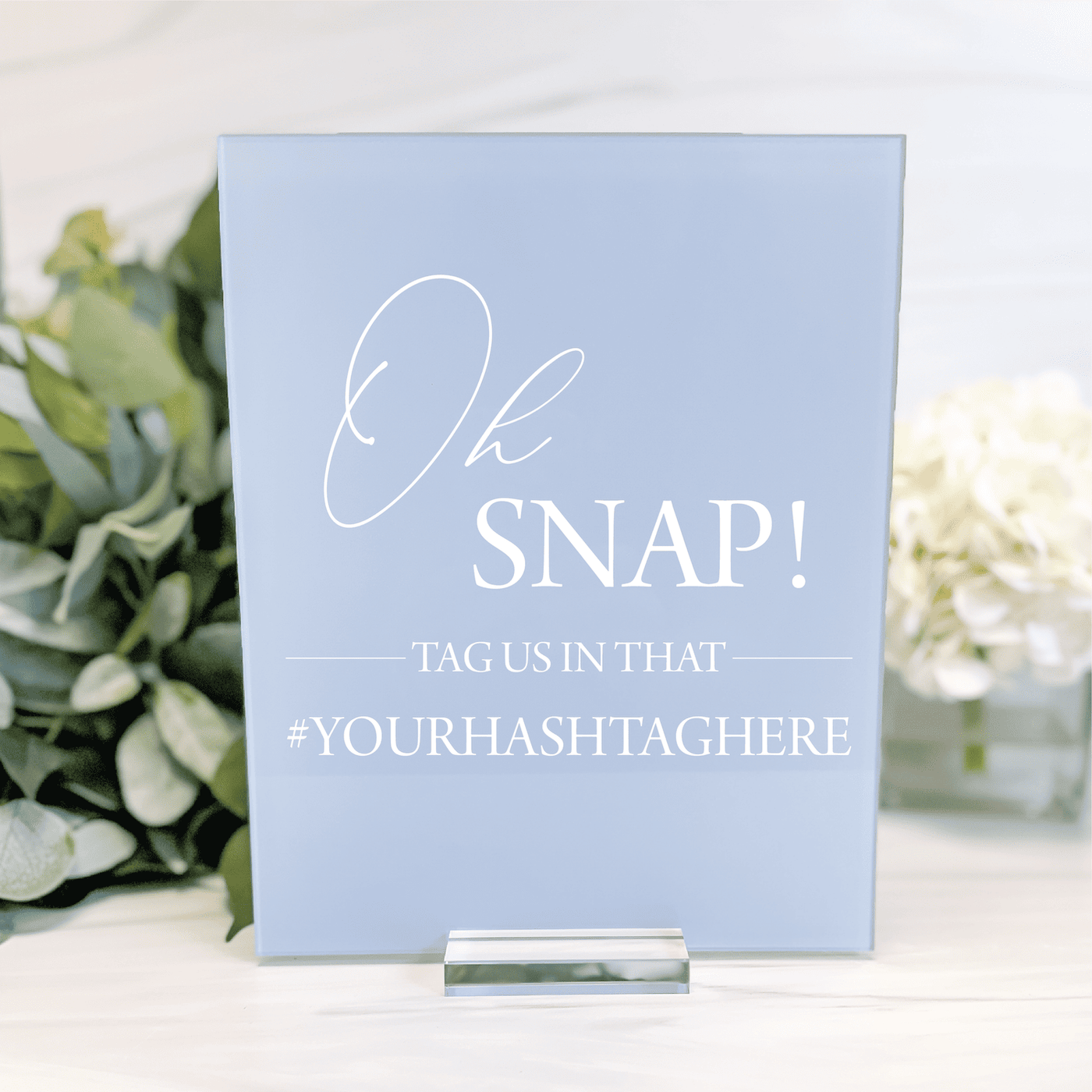 Tag Us! Hashtag Wedding Sign