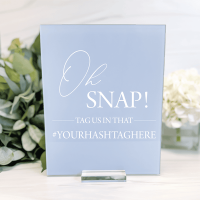 Tag Us! Hashtag Wedding Sign