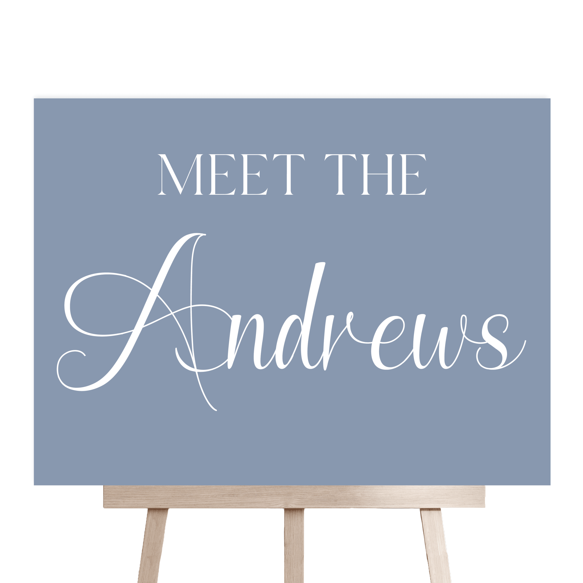 Meet The Couple Wedding Welcome Sign - Welcome Sign