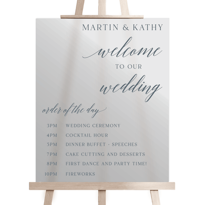 Classic Order of The Day Welcome Sign - Welcome Sign