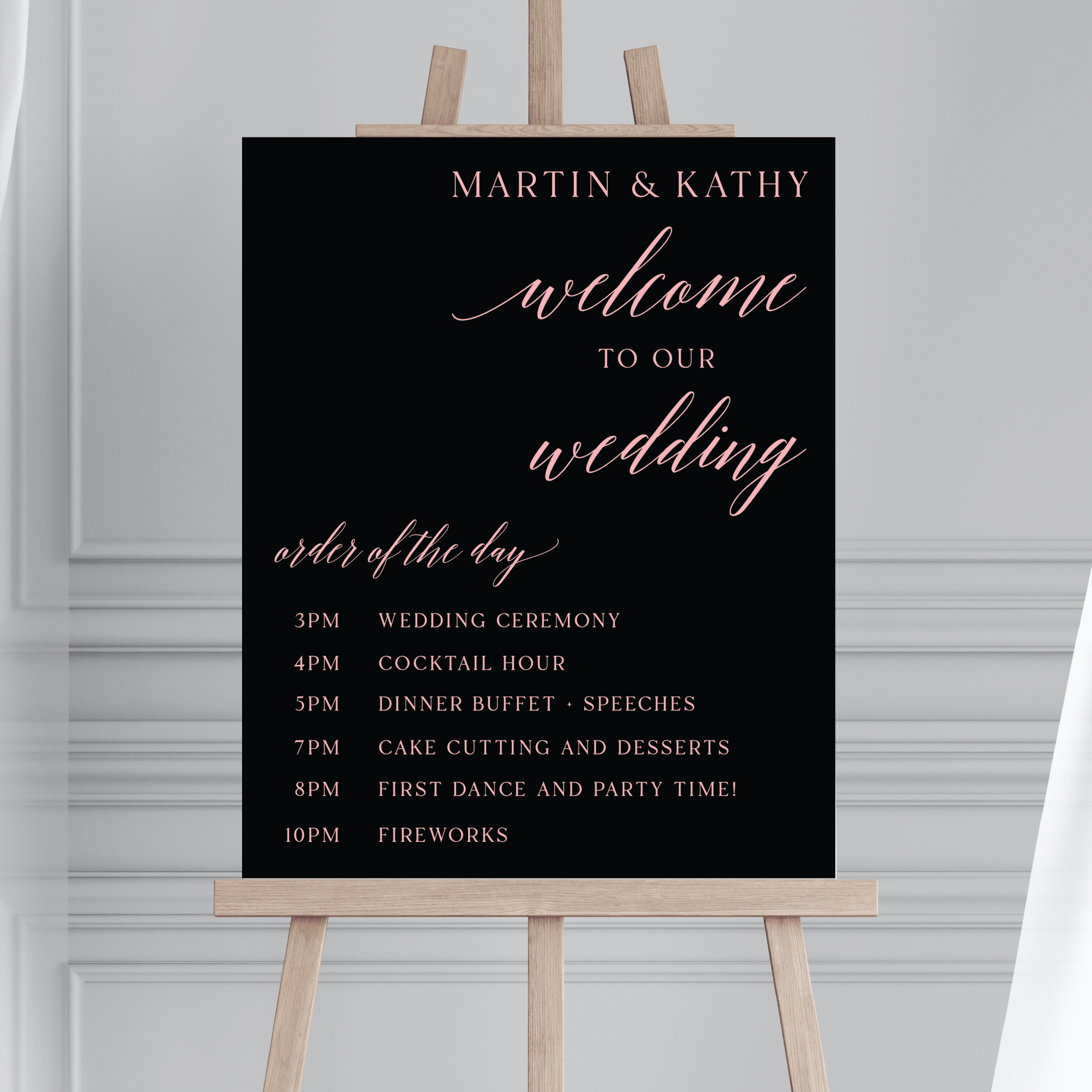 Classic Order of The Day Welcome Sign - Welcome Sign