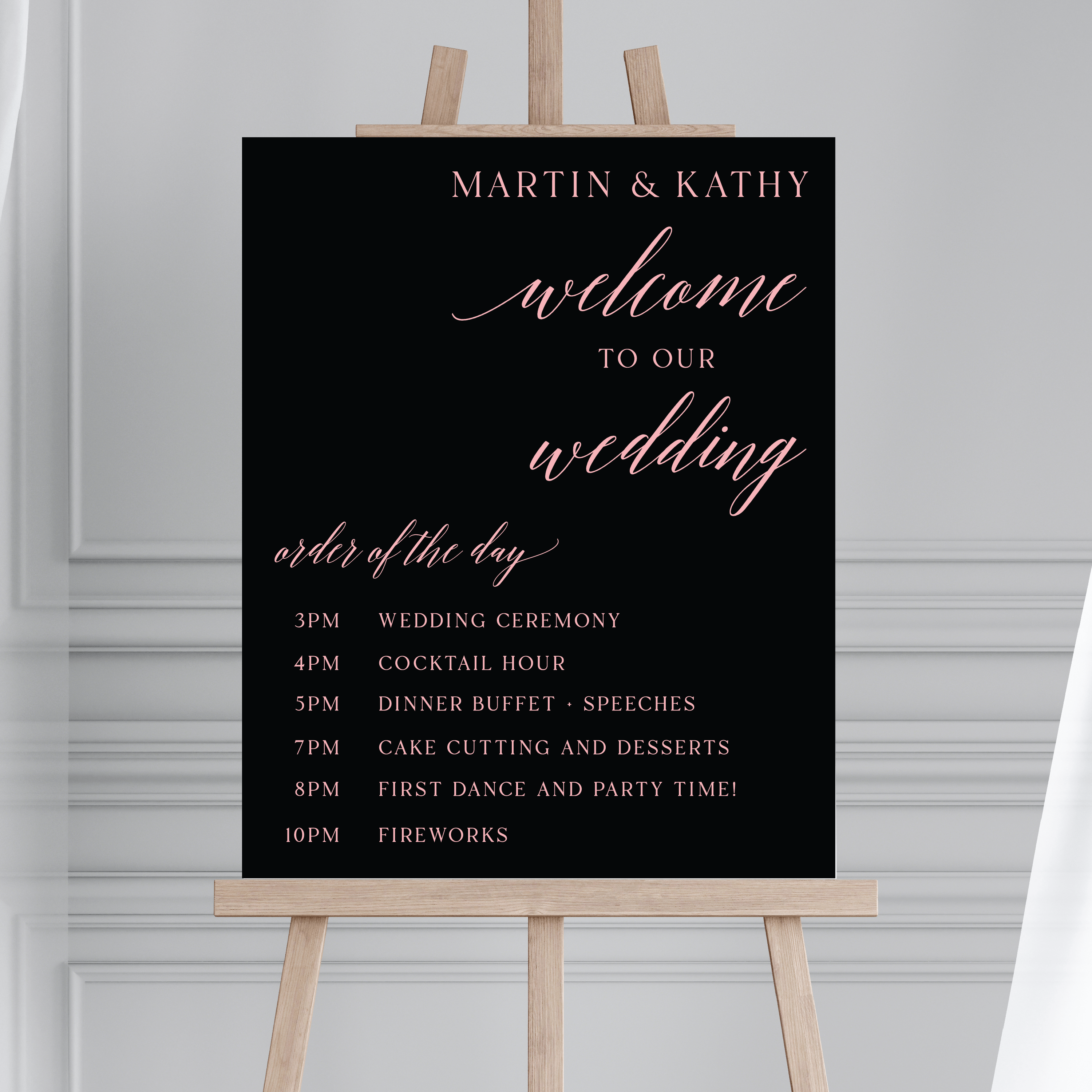 Classic Order of The Day Welcome Sign - Welcome Sign