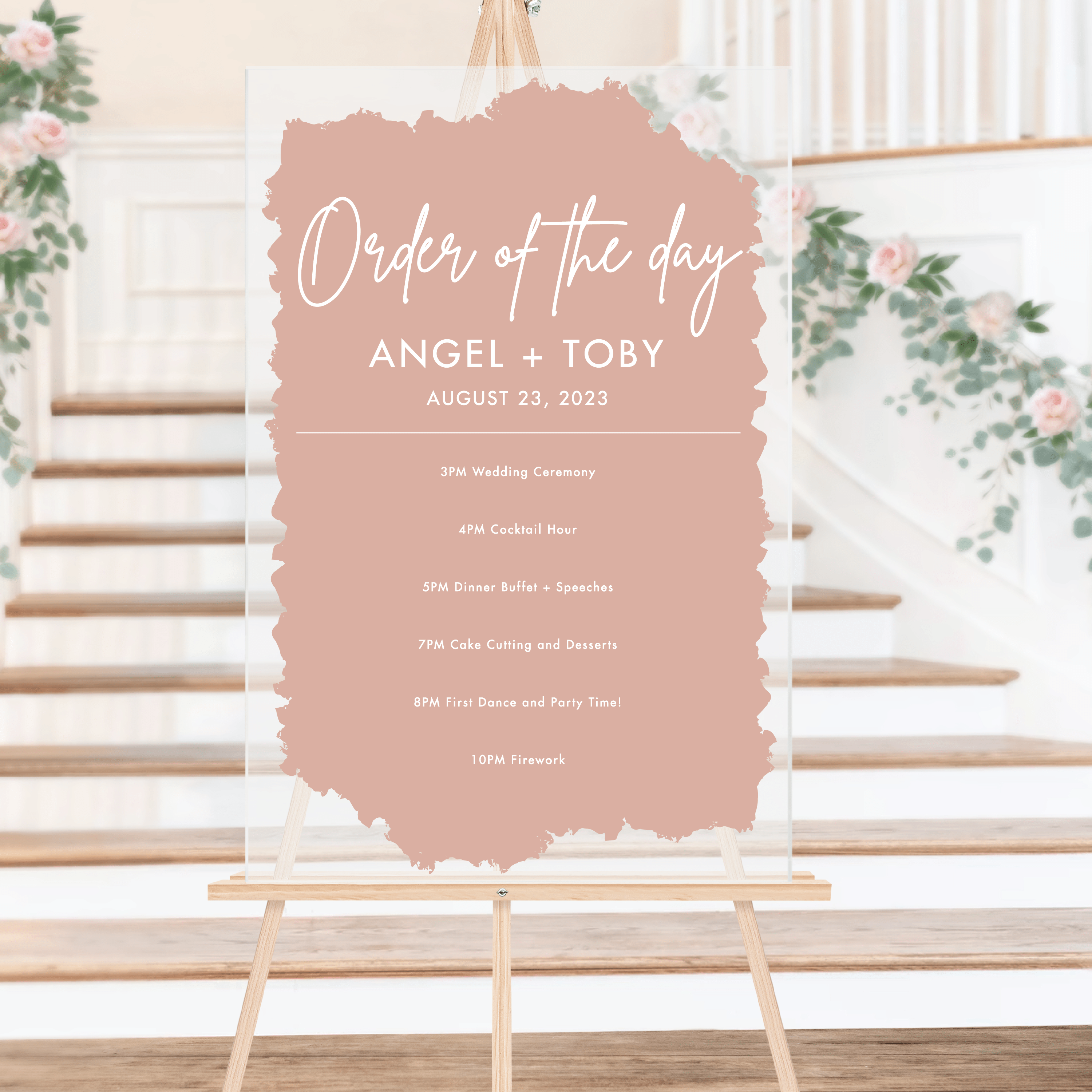 Modern Order of The Day Welcome Sign - Welcome Sign