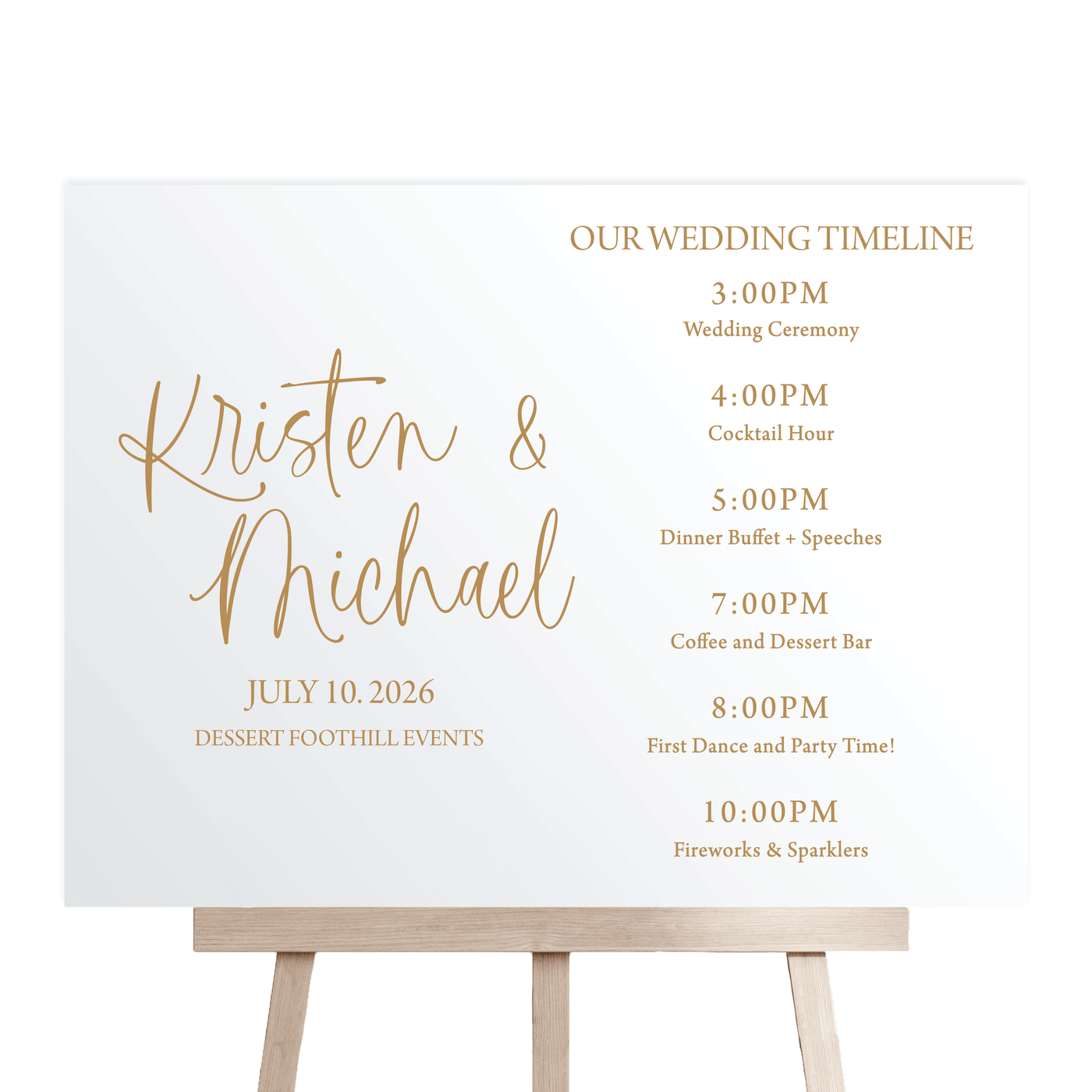 Boho Order of Events Welcome Sign - Welcome Sign