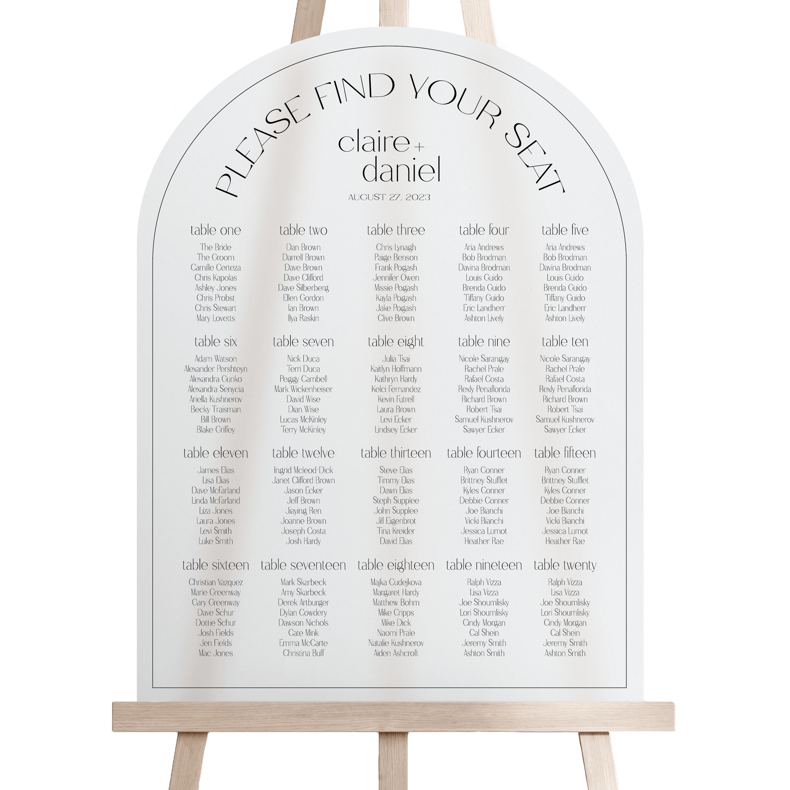 Wedding Seating Chart Sign - Welcome Sign