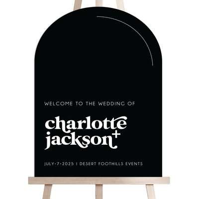 Modern Welcome Wedding Sign