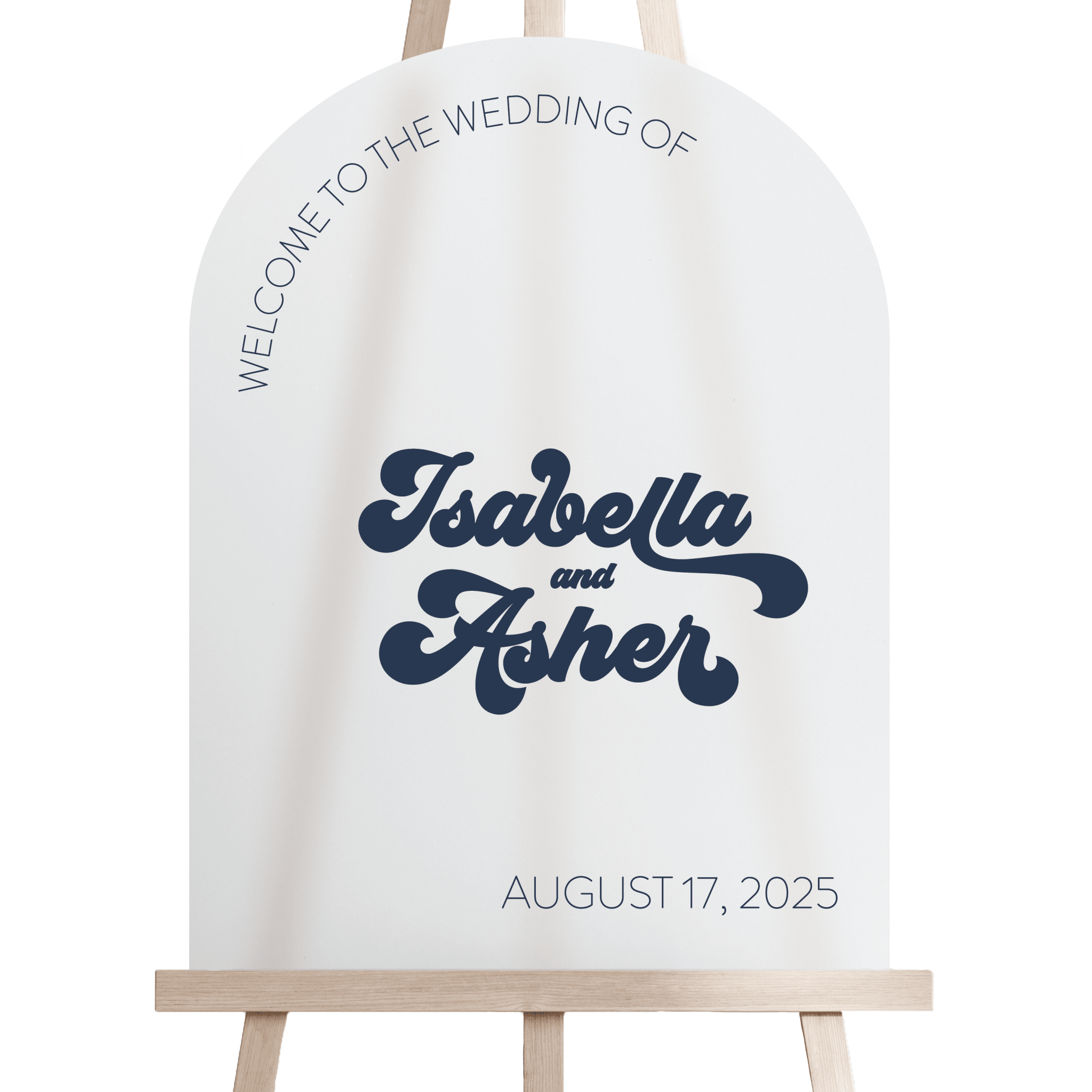 Retro Wedding Welcome Sign - Welcome Sign