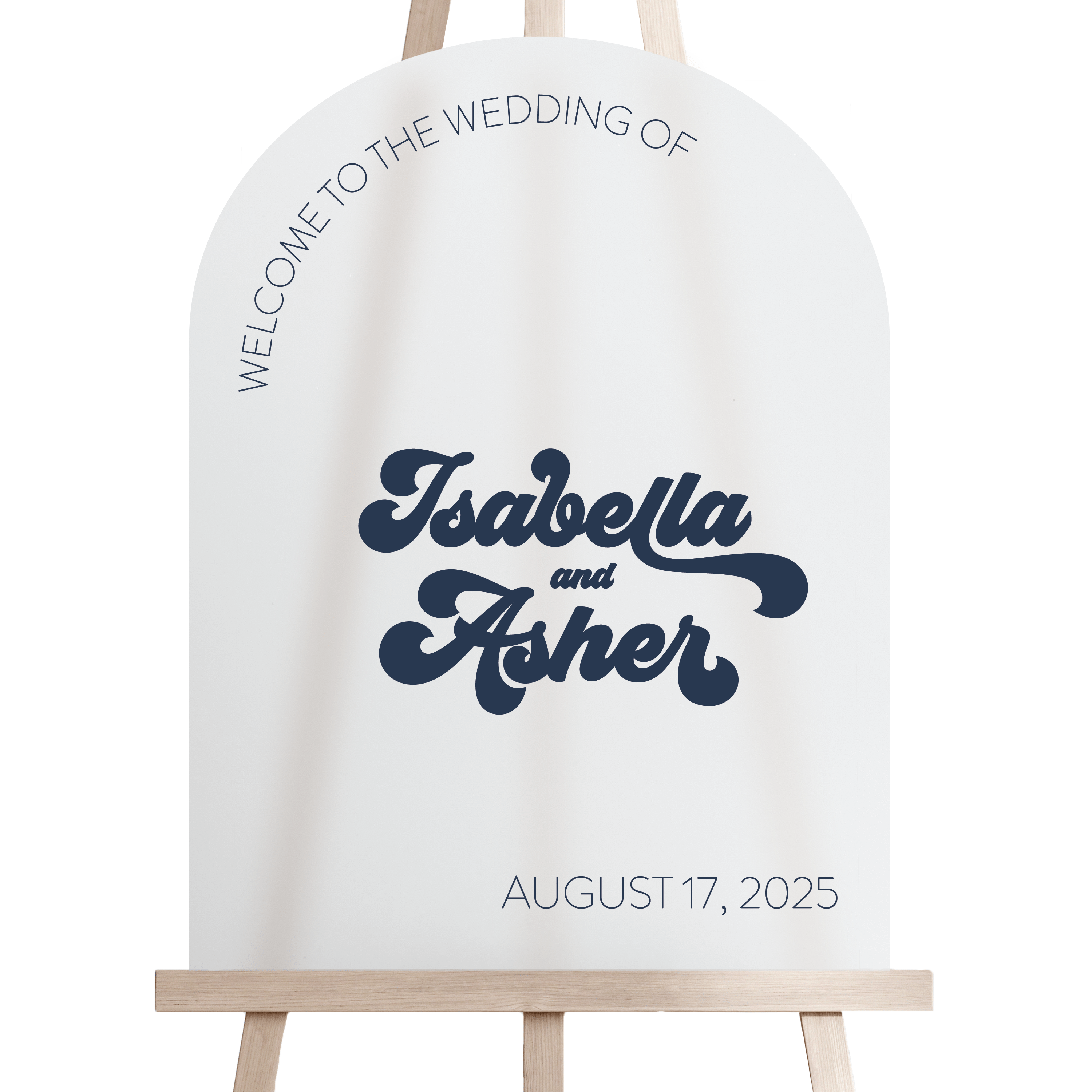 Retro Wedding Welcome Sign - Welcome Sign