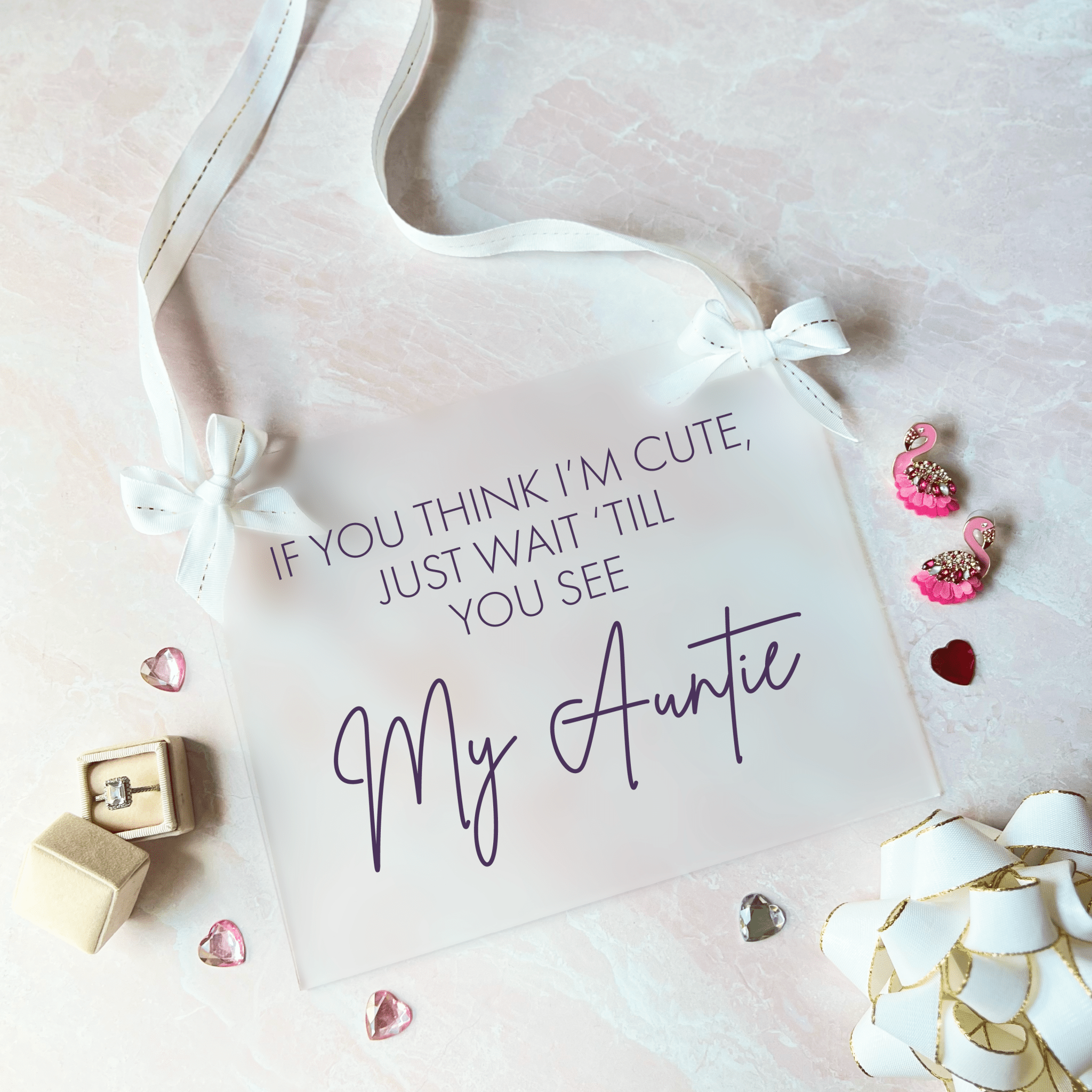 If You Think I'm Cute Just Wait Acrylic Wedding Sign - Table Signs