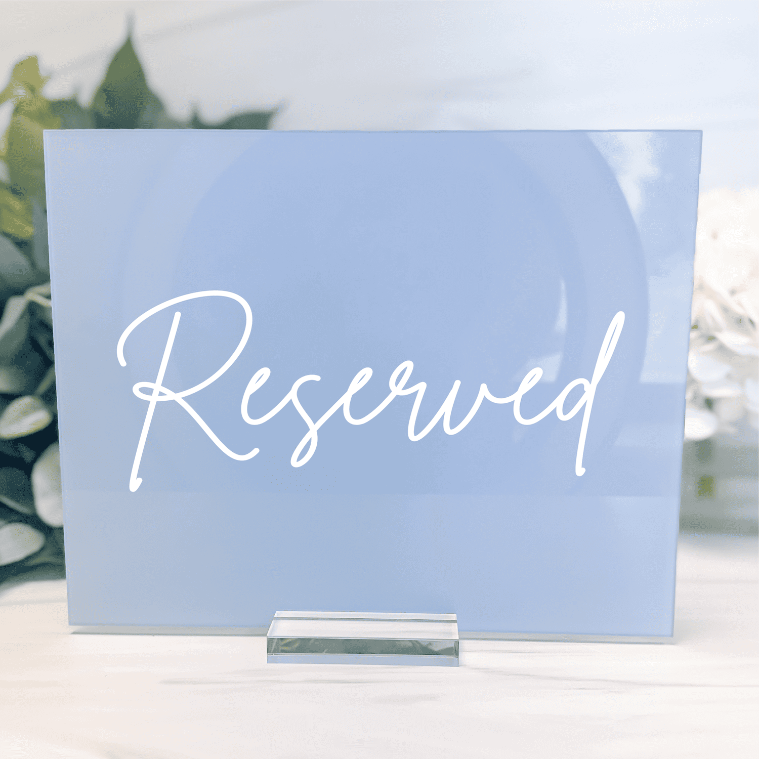 Reserved Acrylic Wedding Sign