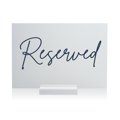 Reserved Wedding Sign