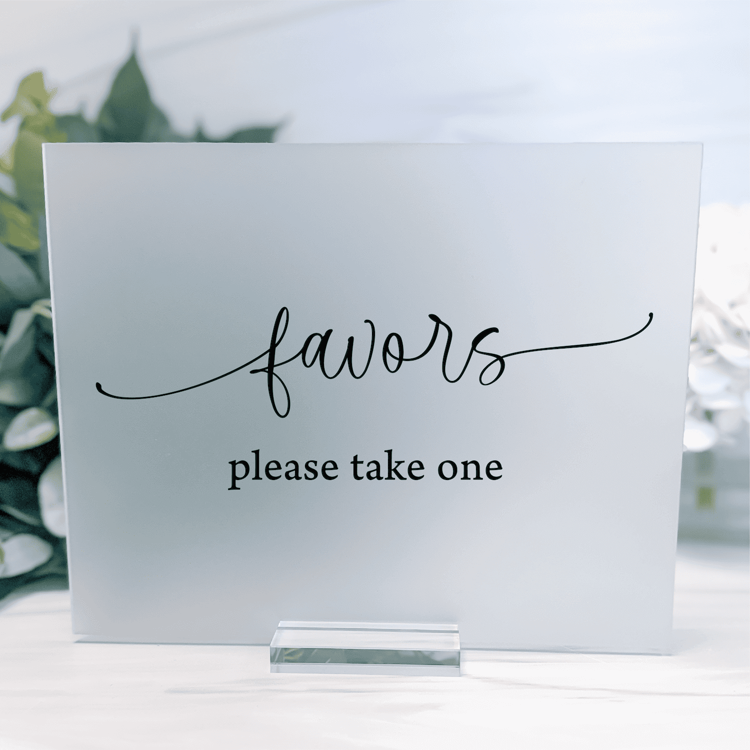 Favors Acrylic Wedding Sign