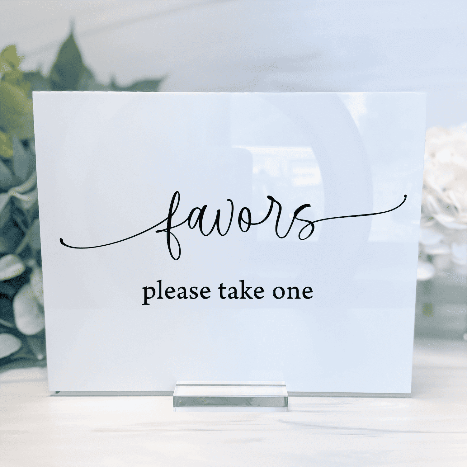 Favors Acrylic Wedding Sign