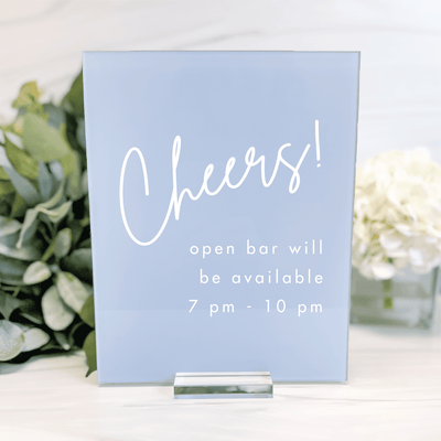 Open Bar Wedding Sign