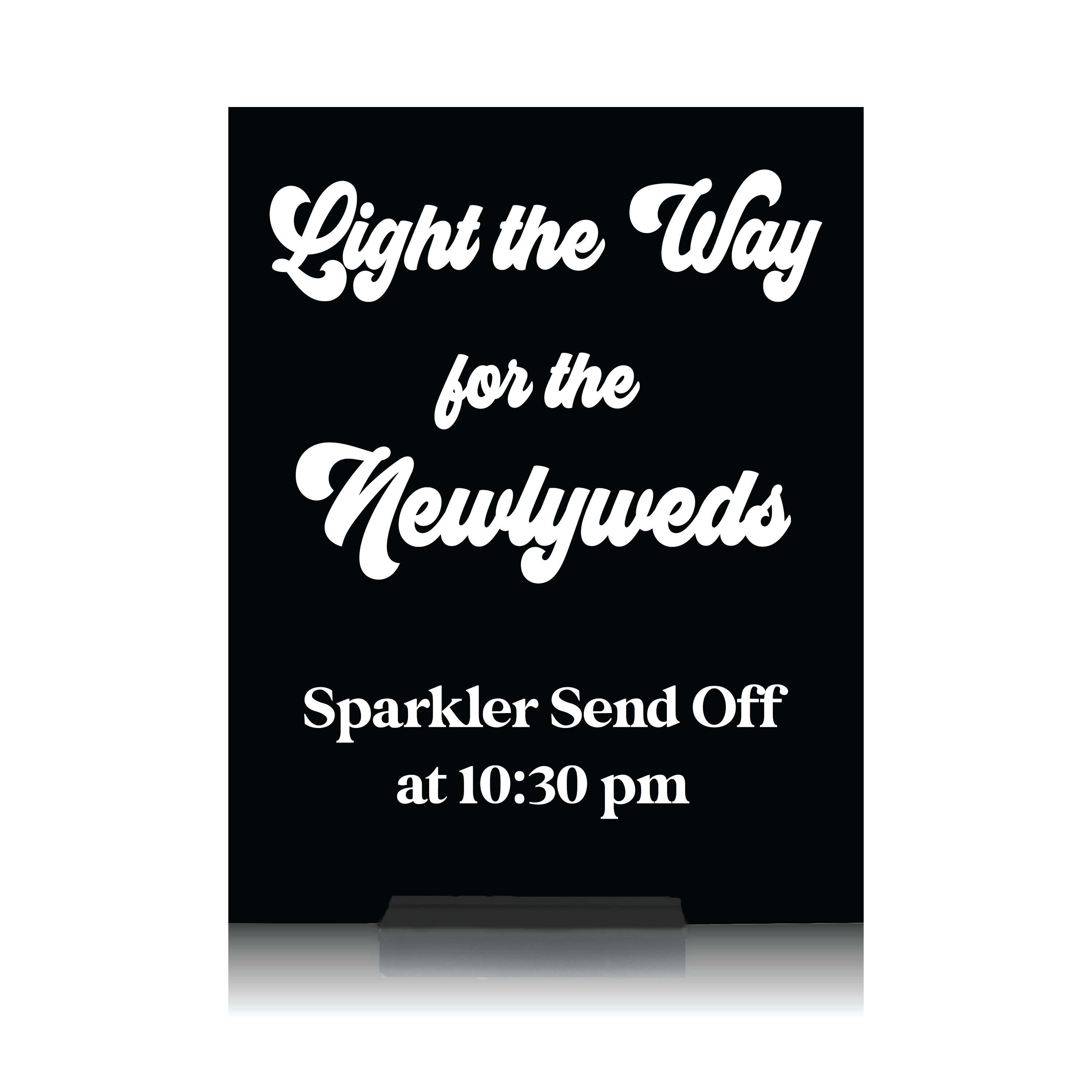 Sparkler Send Off Wedding Sign - Table Signs
