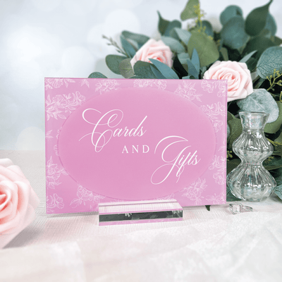 Toile Floral Chinoiserie Cards and Gifts Acrylic Sign