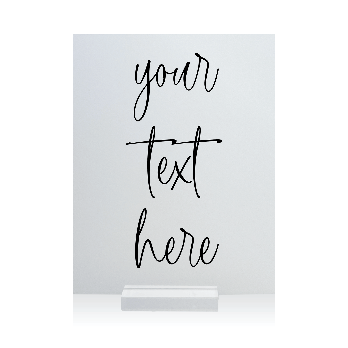 Custom Acrylic Sign - Customize With Your Text - Table Signs