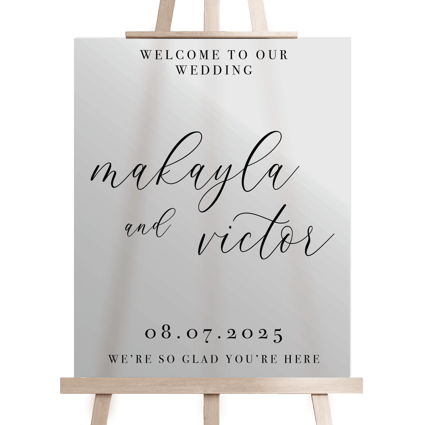 Wedding Welcome Sign - Portrait