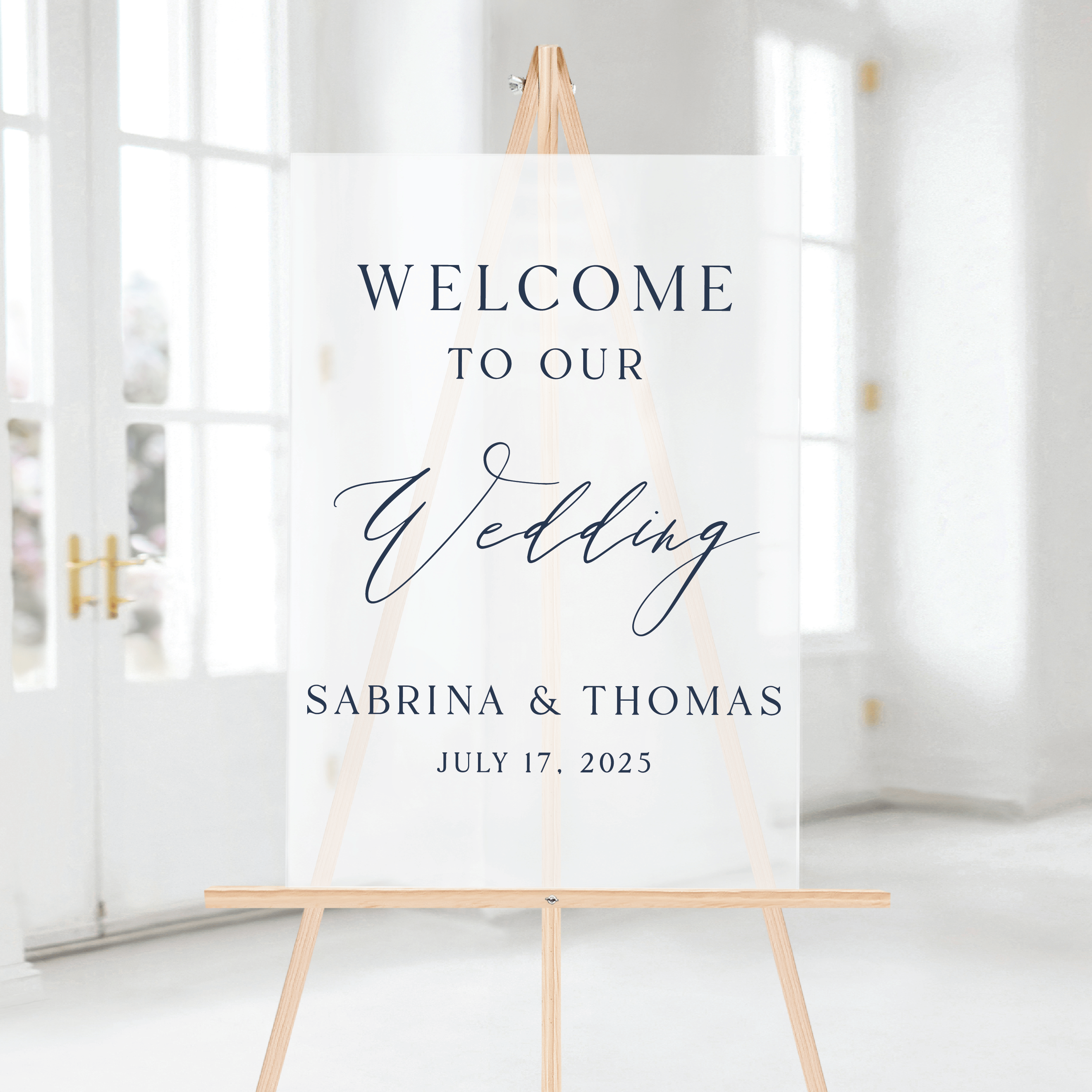 Welcome To Our Wedding Sign - Welcome Sign
