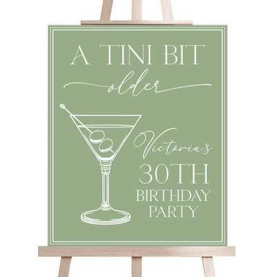 A Tini Bit Older Birthday Sign