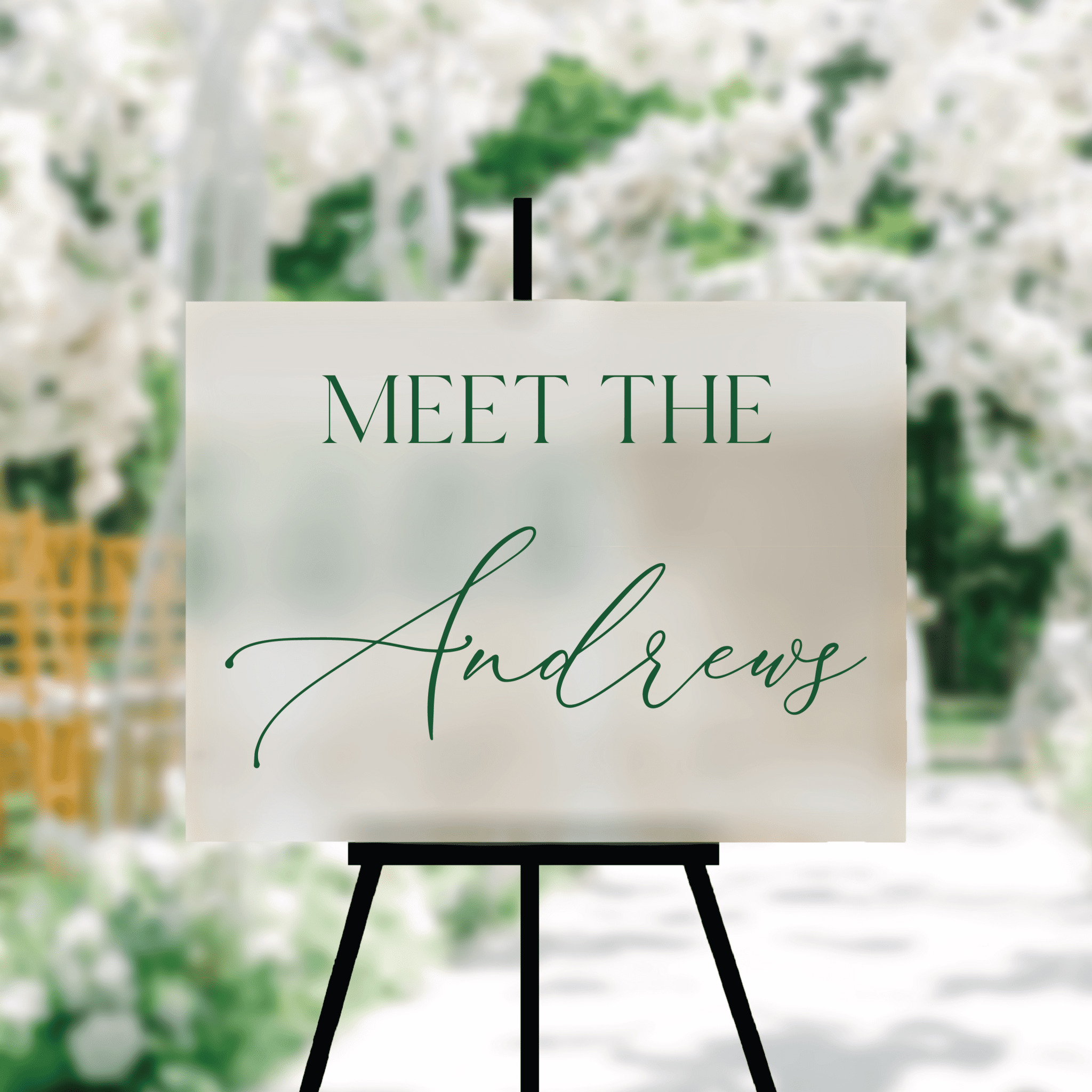 Meet The Couple Wedding Welcome Sign - Welcome Sign