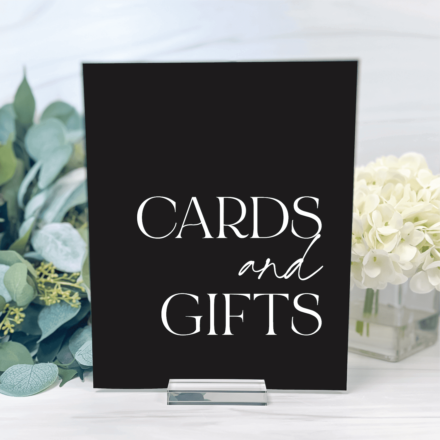 Cards and Gifts Acrylic Table Sign
