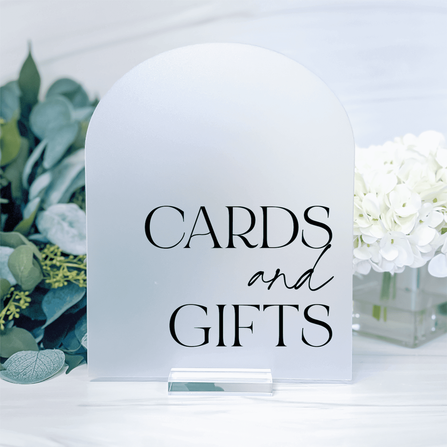 Cards and Gifts Acrylic Table Sign