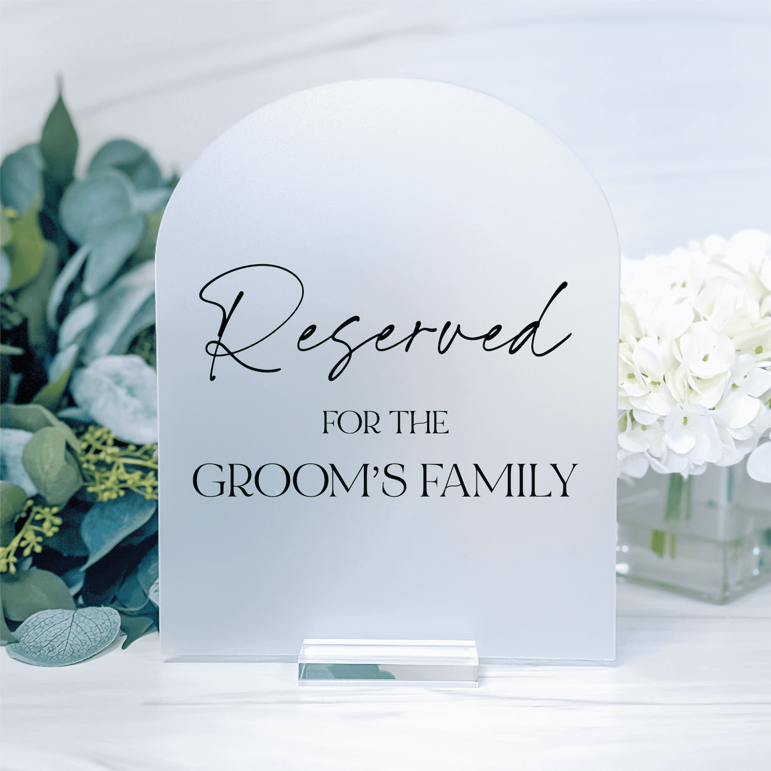 Reserved for Family Acrylic Sign