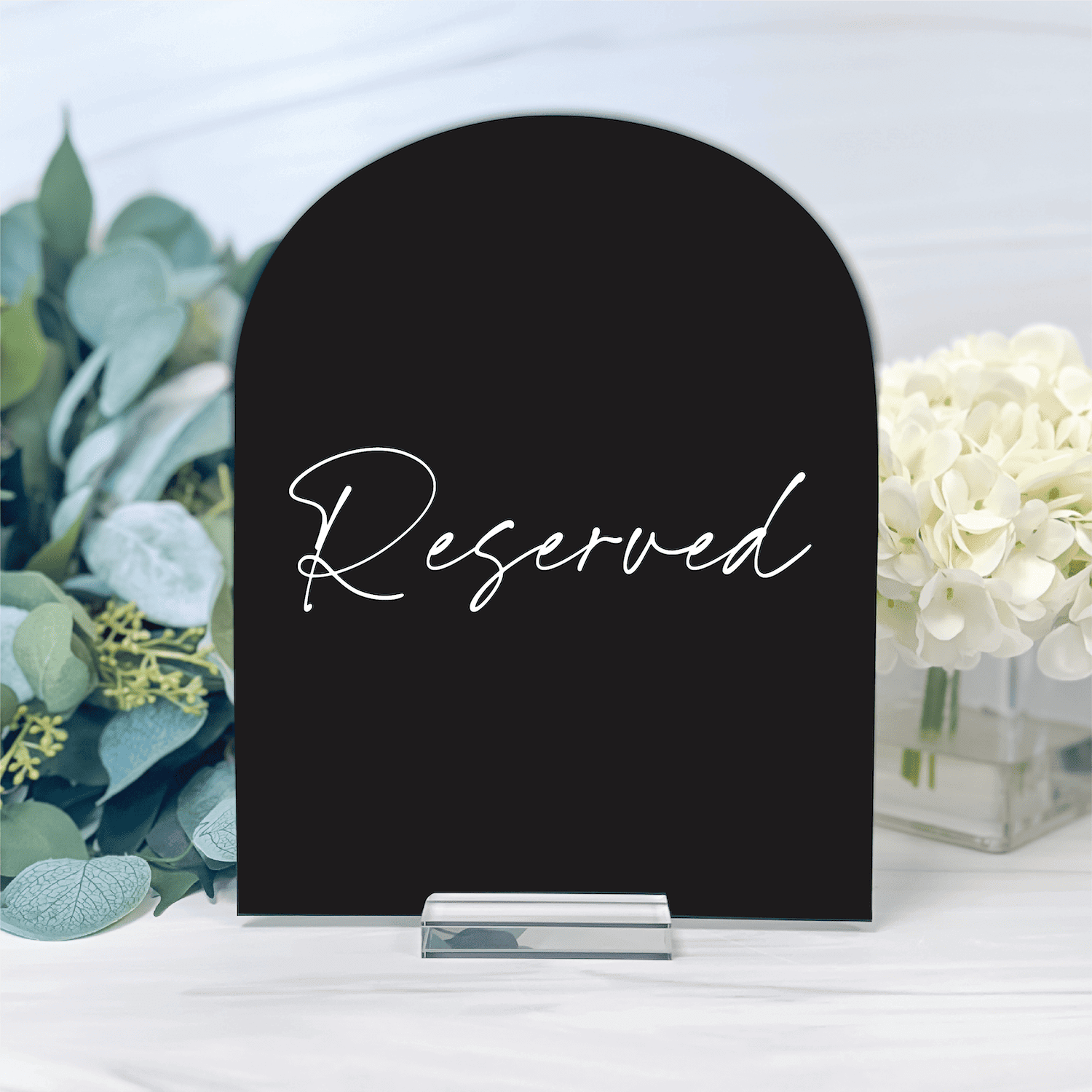 Reserved Acrylic Table Sign