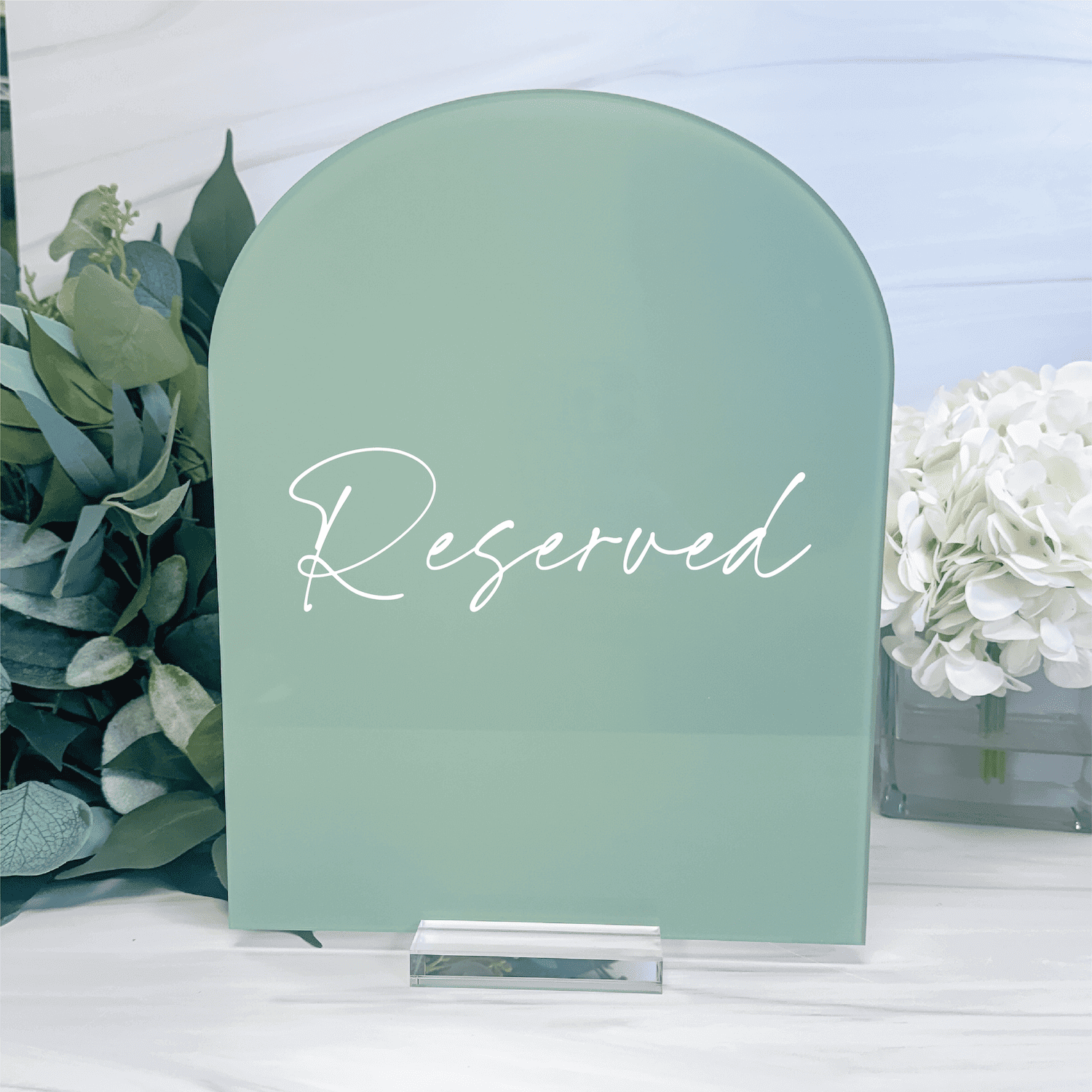 Reserved Acrylic Table Sign