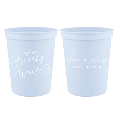 We Can Bearly Wait Baby Shower Stadium Cups