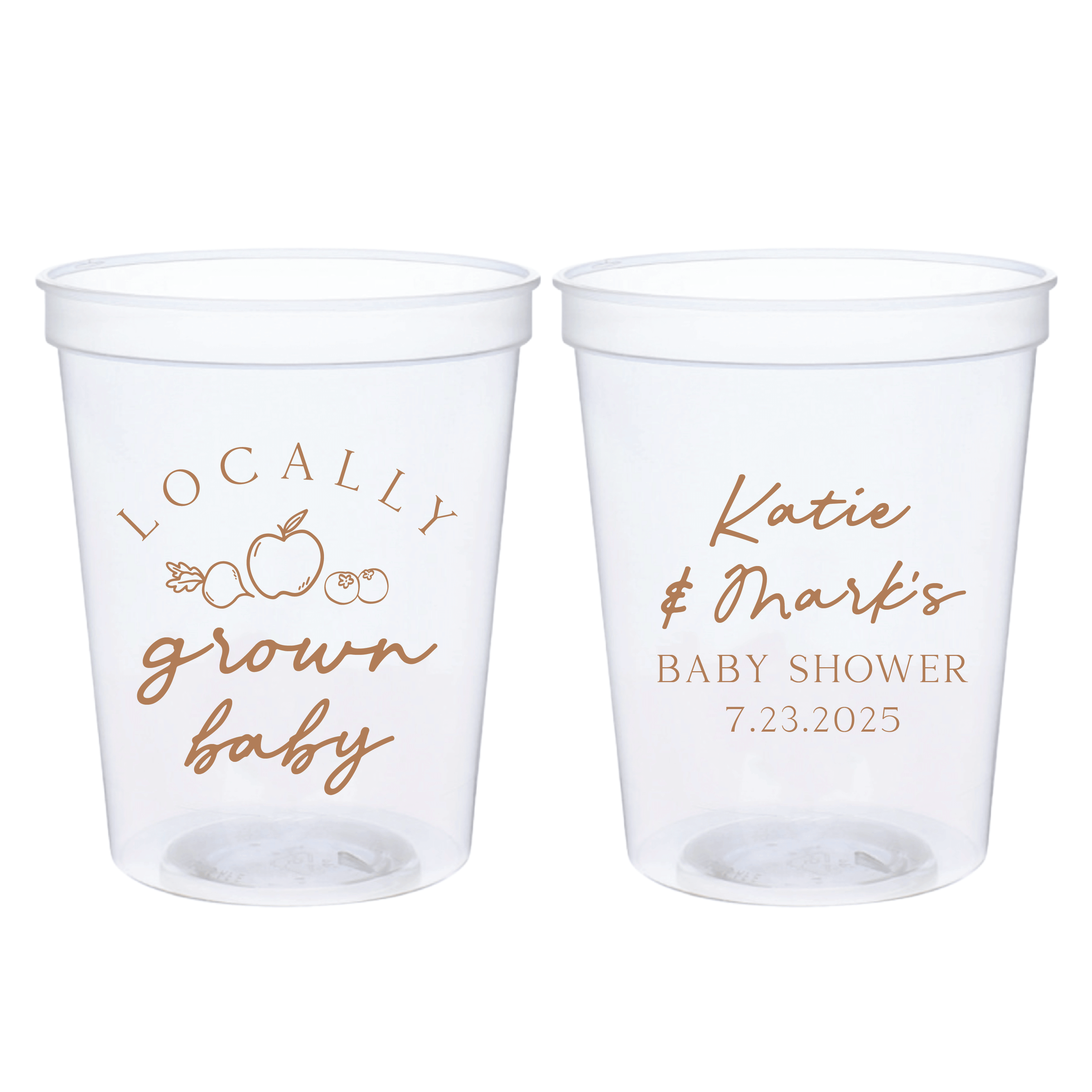 Locally Grown Baby Stadium Cups