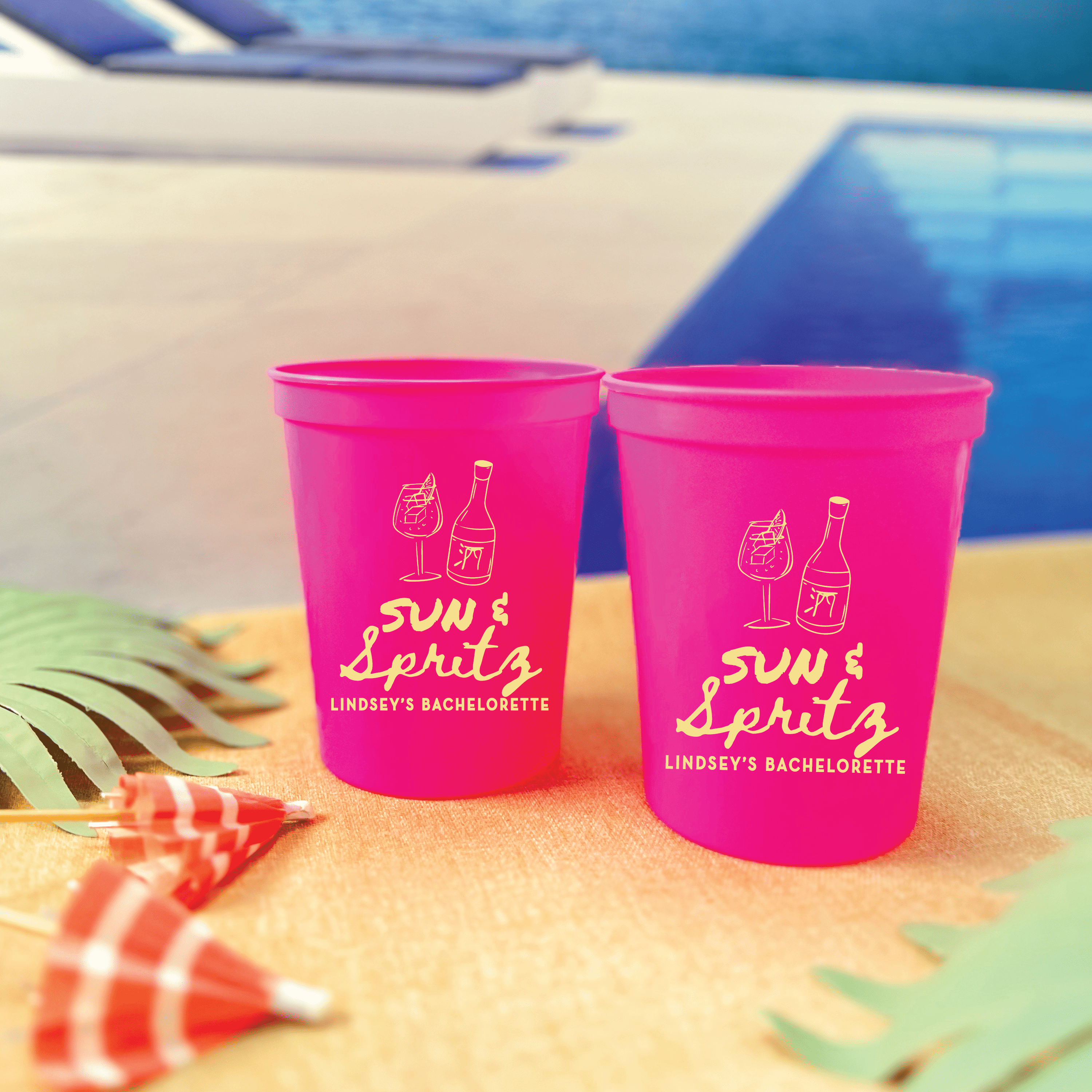 Sun & Spritz Bachelorette Stadium Cups - Cups - Stadium - Bachelorette