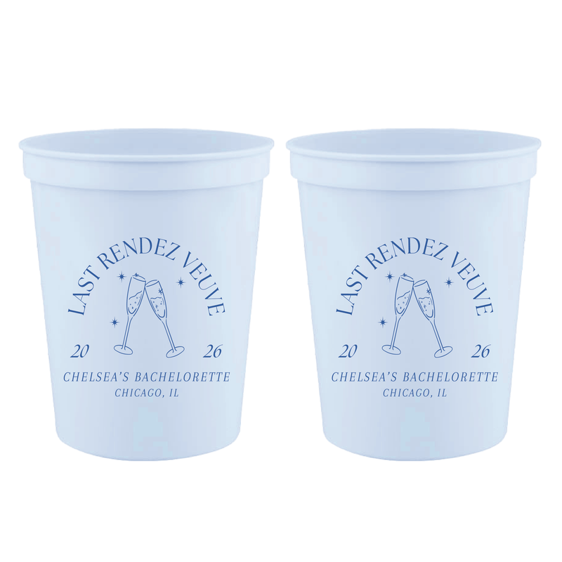 Last Rendez Veuve Bachelorette Stadium Cups - Cups - Stadium - Bachelorette
