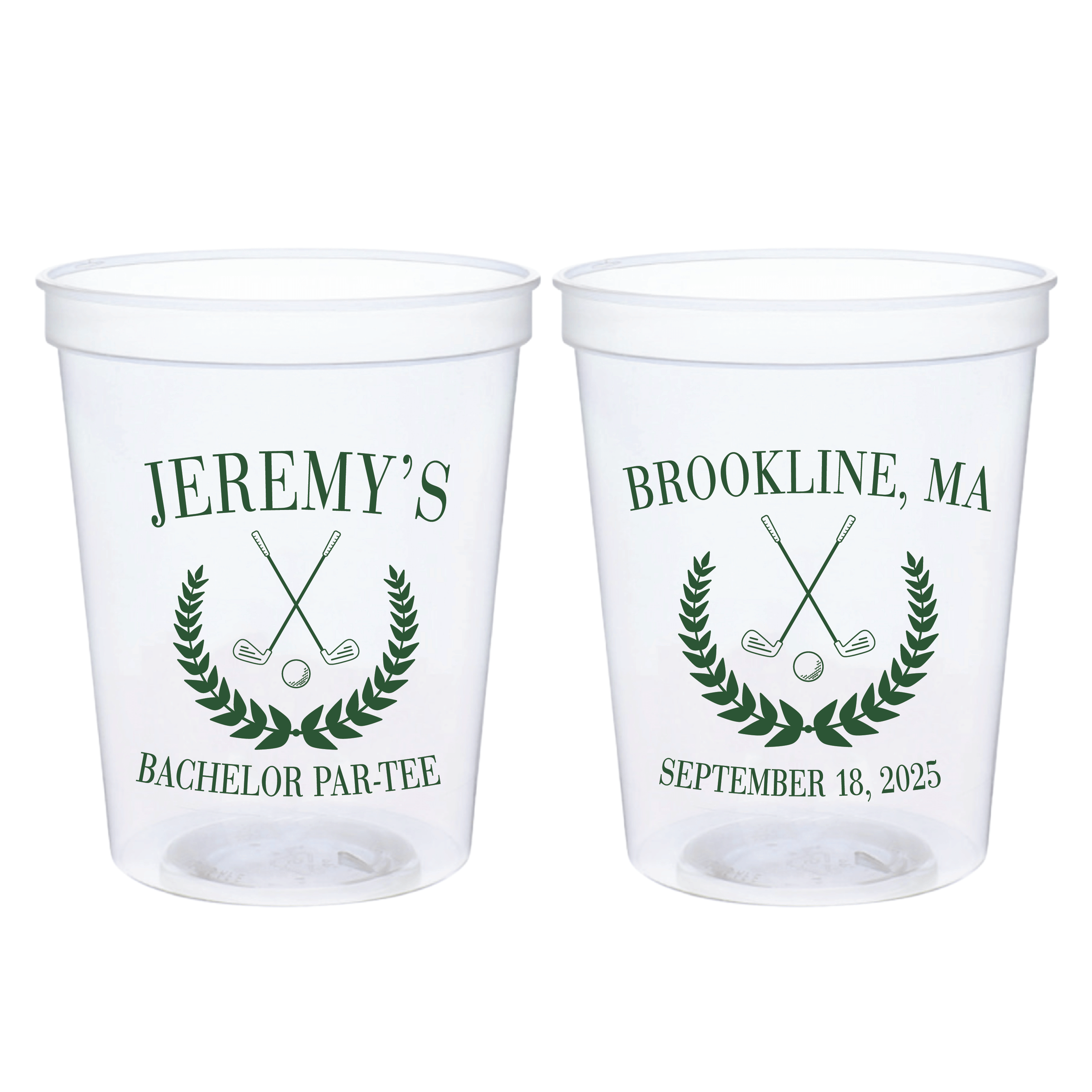 Groom's Golf Par-Tee Bachelor Stadium Cups