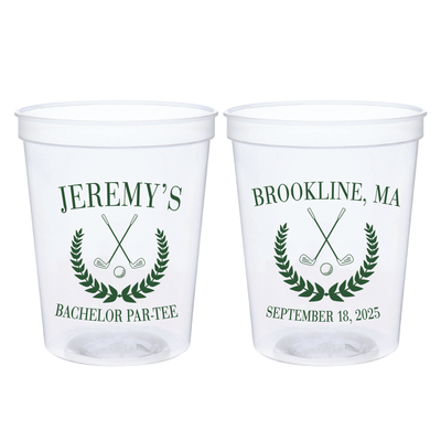 Groom's Golf Par-Tee Bachelor Stadium Cups