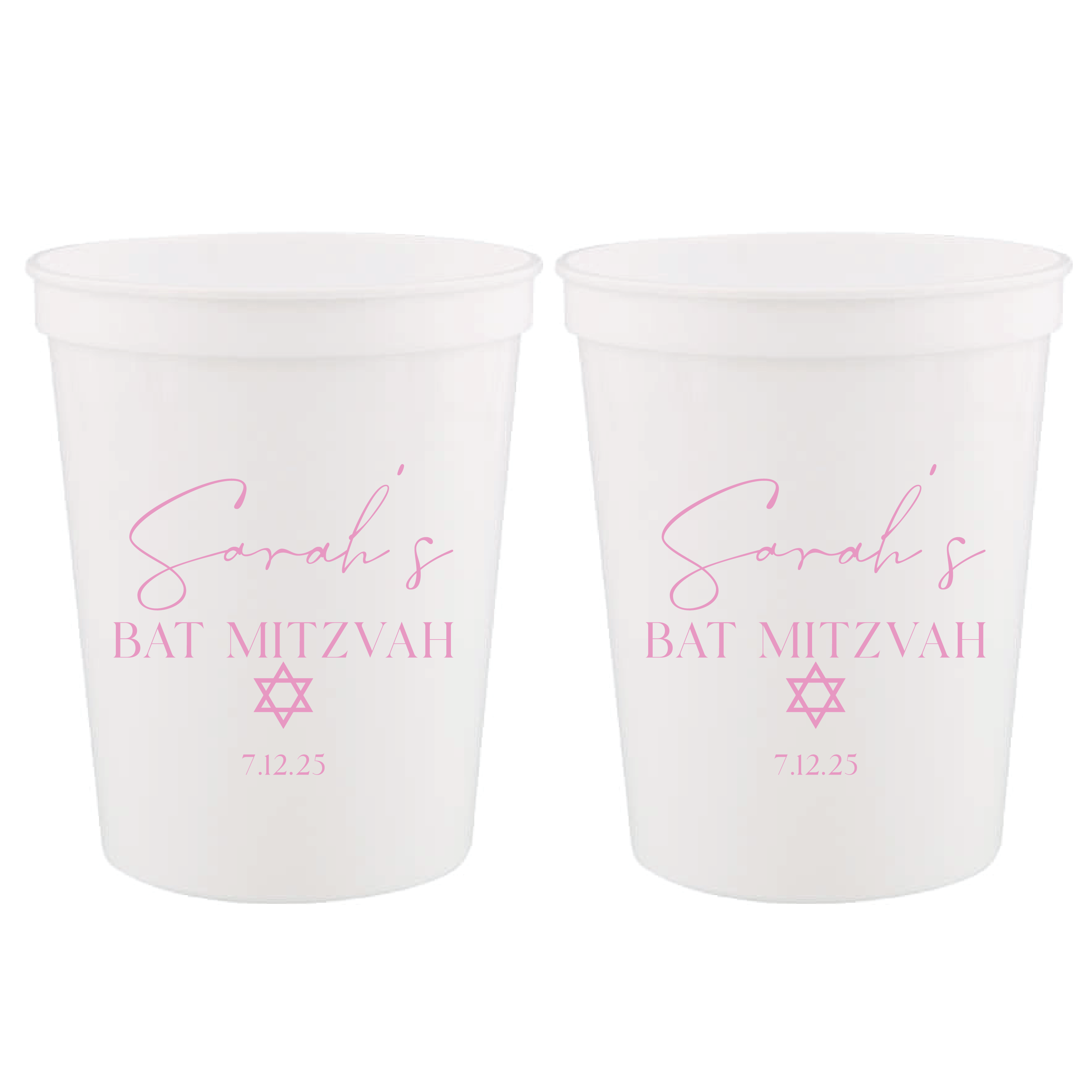 Mazel Tov Bar/Bat Mitzvah Custom Stadium Cups - Cup - Stadium